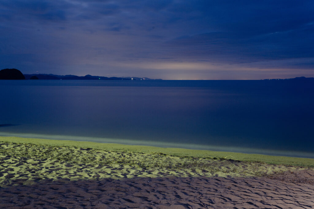 SONY α7C II / SIGMA 45mm F2.8 DG DNで撮影した夜明け前の海岸